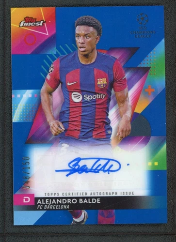 Alejandro Balde 2024 Topps Mejores Autógrafos de la UEFA Champions League /150