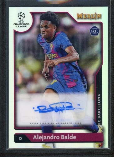 Alejandro Balde 2022 Topps Merlin Chrome Refractor