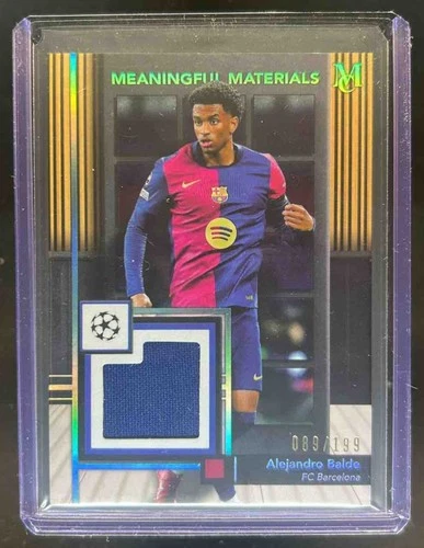 Alejandro Balde 2024 Topps Museum Aquamarine /199