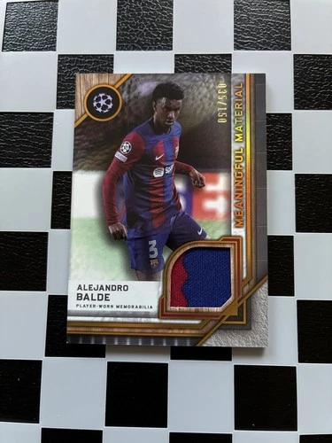 Alejandro Balde 2023 Topps Museum Citrino /150