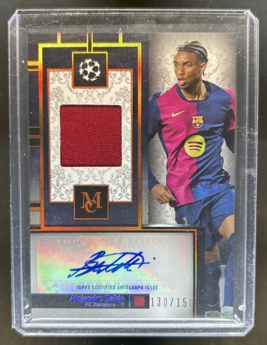 Alejandro Balde 2024 Topps Museum Collection UEFA Citrine /150