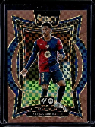 Alejandro Balde 2024 Panini Select Bronze Checker Prizm Terrace /59