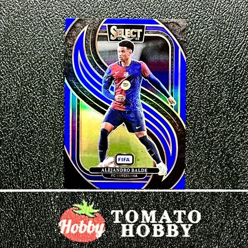 Alejandro Balde 2024 Panini Select FIFA Blue Refractor