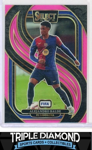 Alejandro Balde 2024 Panini Select FIFA Pink Prizm /59