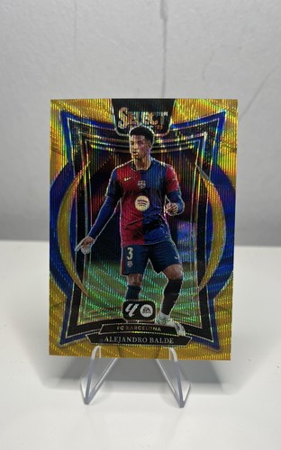 Alejandro Balde 2024 Panini Select Gold Wave Prizm /10