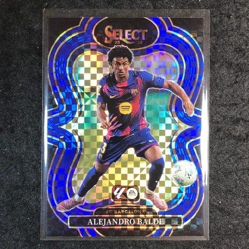 Alejandro Balde 2025 Panini Select La Liga Mezzanine Blue Checker #105