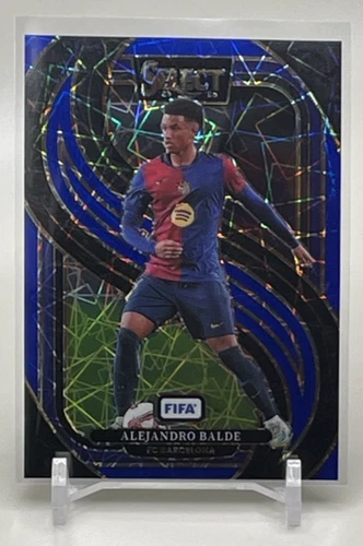Alejandro Balde 2024 Panini Select Mezzanine Blue Lazer Prizm