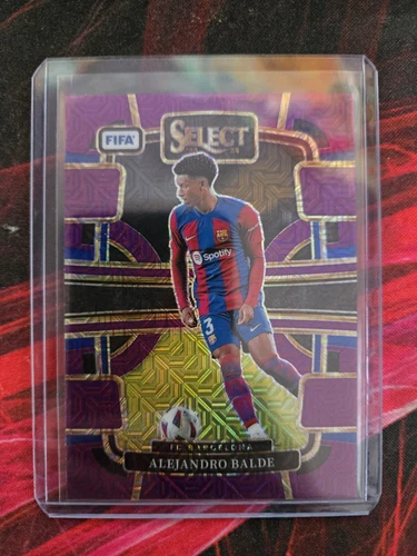 Alejandro Balde 2023 Panini Select Purple Mojo Prizm