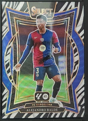 Alejandro Balde 2024 Panini Select Zebra Prizm #52