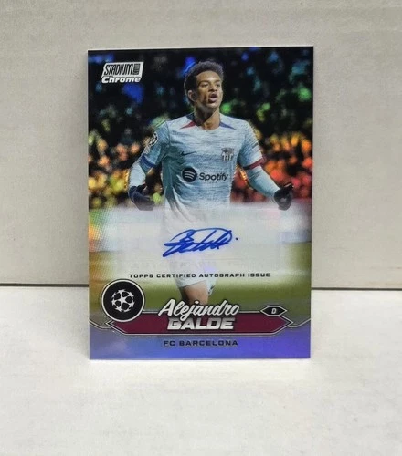 Alejandro Balde 2023 Panini Stadium Club Chrome Refractor