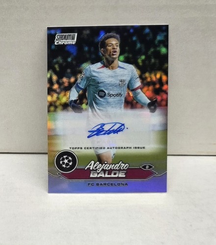 Alejandro Balde 2023 Panini Stadium Club Refractor