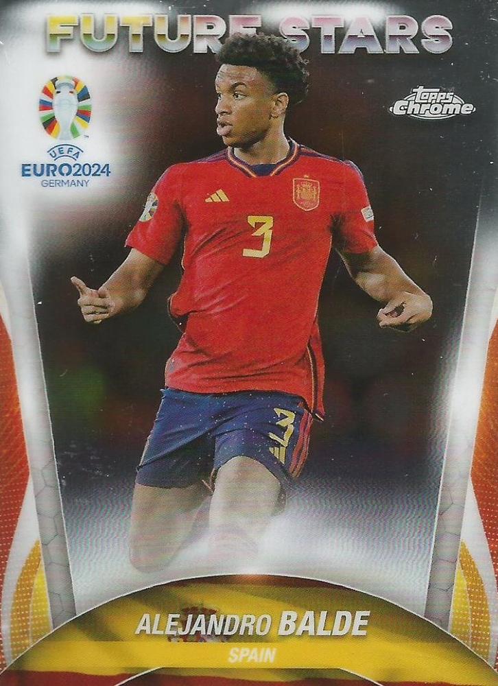 Alejandro Balde 2024 Topps Chrome UEFA EURO