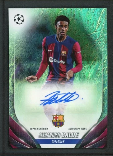 Alejandro Balde 2024 Topps UEFA Champions League Jade Aqua
