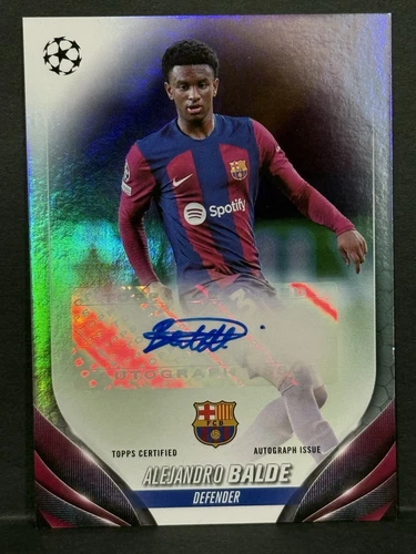 Alejandro Balde 2024 Topps UEFA Club Competitions Foil