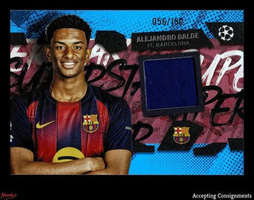 Alejandro Balde 2025 Topps UEFA Club Superstar Blue Foil /150