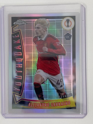 Alejandro Garnacho 2023 Topps Chrome UEFA