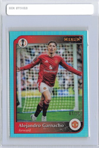 Alejandro Garnacho 2025 Topps Merlin Chrome /75