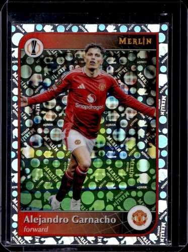 Alejandro Garnacho 2024 Topps Merlin Chrome UEFA Vintage Refractor