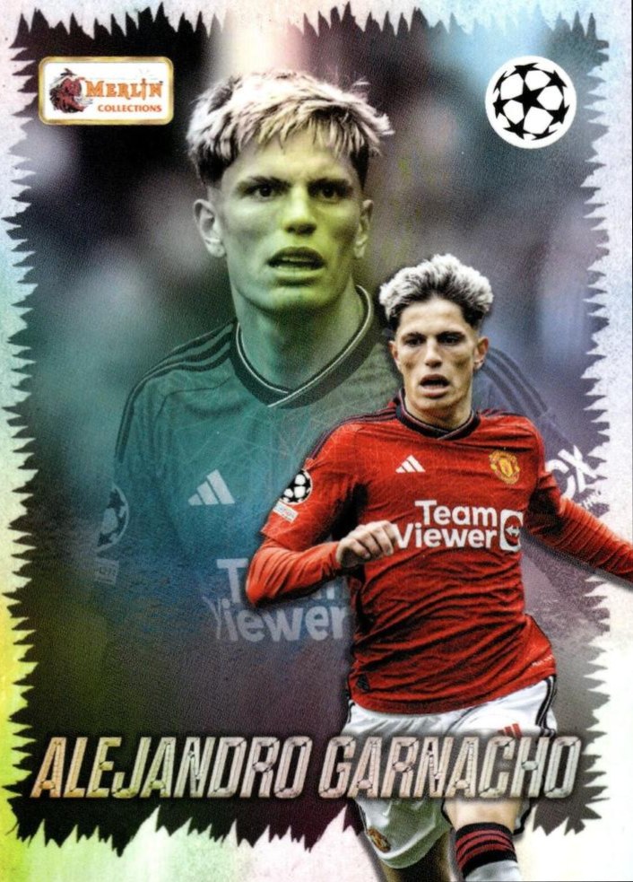 Alejandro Garnacho 2023 Topps Merlin Heritage UEFA Club Competitions