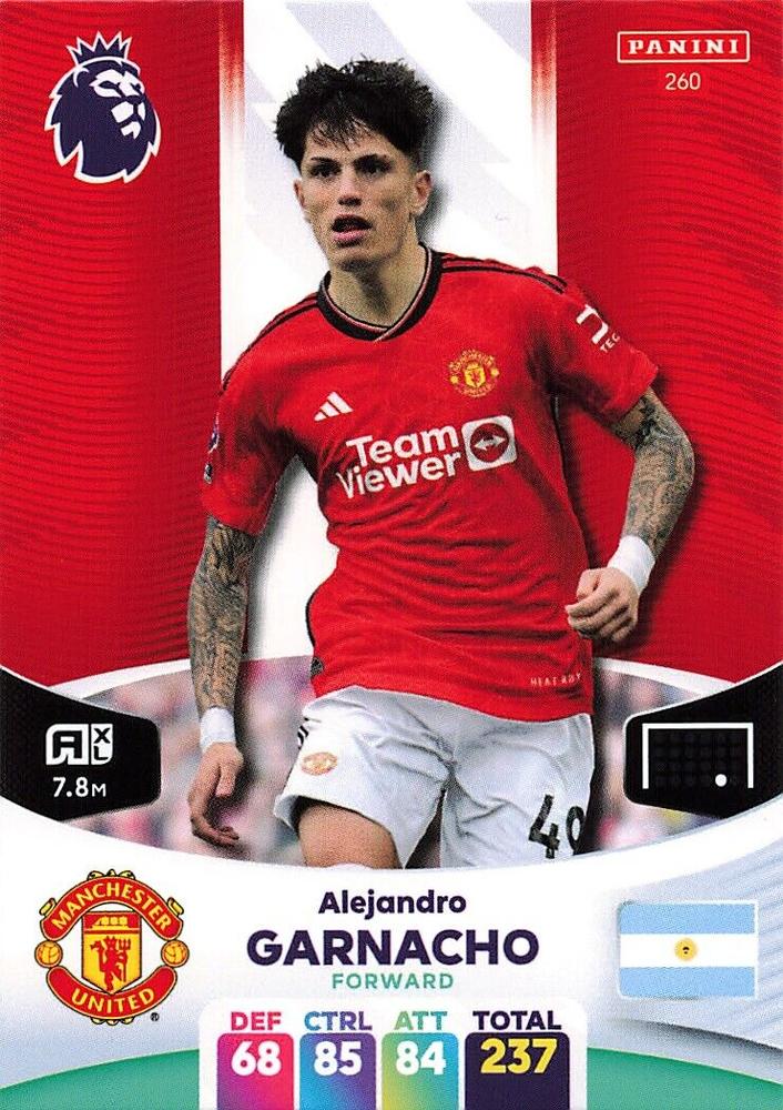Alejandro Garnacho 2024 Panini Adrenalyn XL Premier League