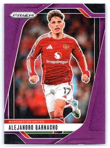 Alejandro Garnacho 2024 Panini Prizm Premier League Purple Prizm