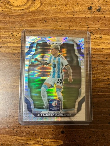 Alejandro Garnacho 2024 Panini Prizm Silver Pulsar