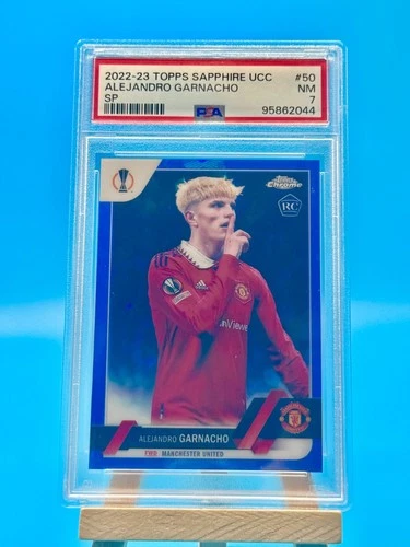 Alejandro Garnacho 2023 Topps Sapphire Chrome Sapphire