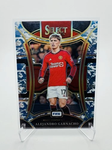 Alejandro Garnacho 2024 Panini Select FIFA Winter Camo Prizm /99