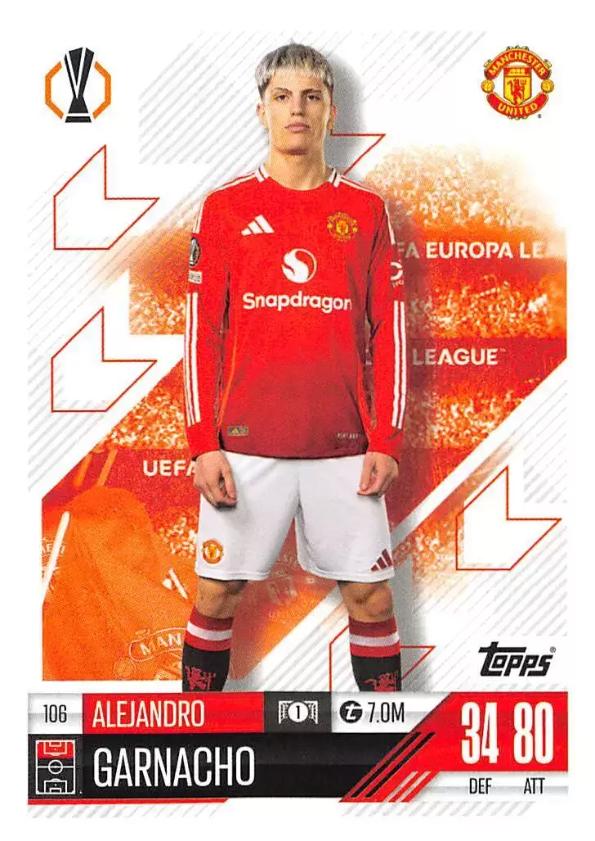 Alejandro Garnacho 2024 Topps Match Attax UEFA Club Competitions