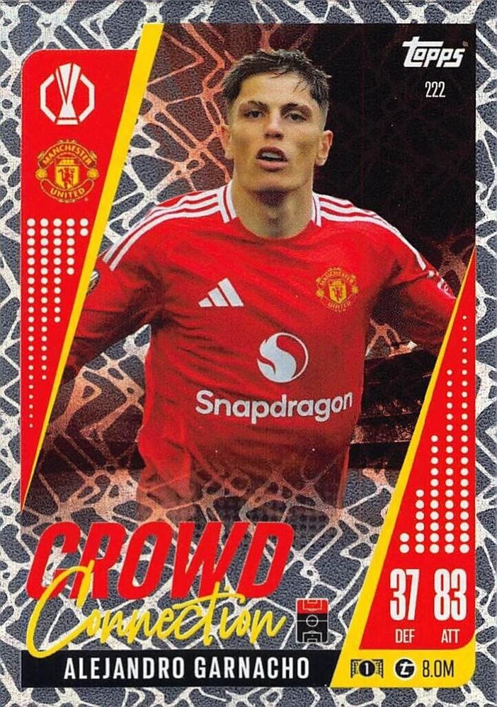 Alejandro Garnacho 2024 Topps Match Attax UEFA Club Competitions Extra
