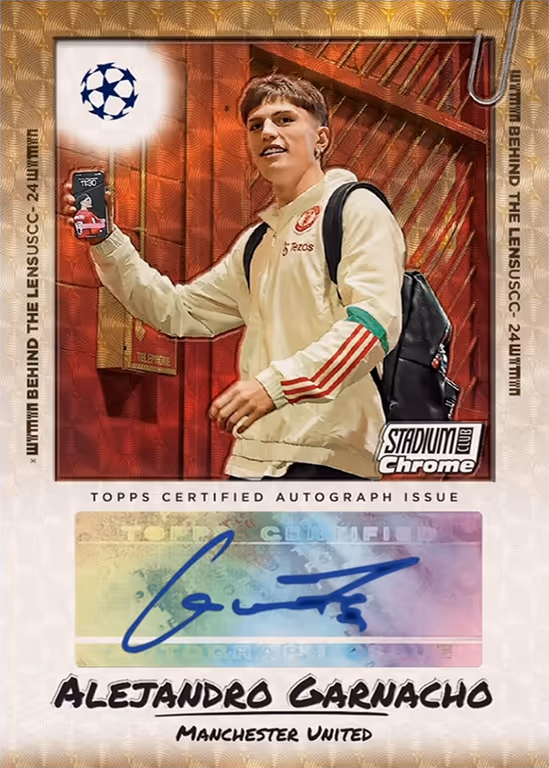 Alejandro Garnacho 2023 Topps UEFA Club Competitions Carnaval Edition