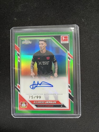 Alejandro Grimaldo 2026 Topps Bundesliga Chrome Green /99