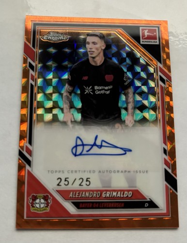 Alejandro Grimaldo 2025 Topps Chrome Arancione Geometrico /25