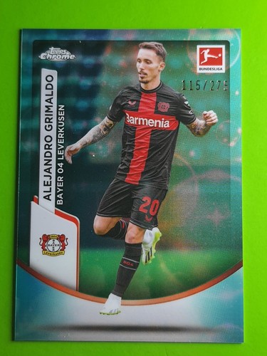 Alejandro Grimaldo 2023 Topps Chrome Bundesliga Aqua /275