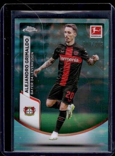 Alejandro Grimaldo 2023 Topps Chrome Bundesliga Aqua Bubble Refractor /275