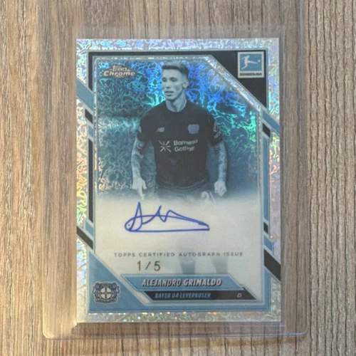 Alejandro Grimaldo 2025 Topps Chrome Bundesliga Frozen Refractor /5