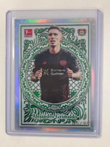 Alejandro Grimaldo 2025 Topps Chrome Bundesliga Green /99