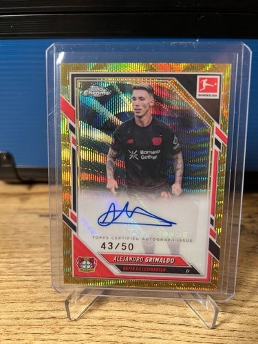 Alejandro Grimaldo 2026 Topps Chrome Gold Wave /50