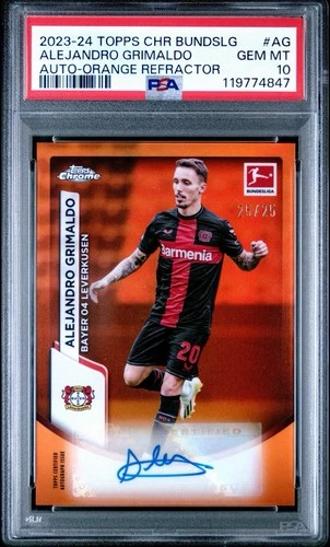 Alejandro Grimaldo 2023 Topps Chrome Orange Refractor