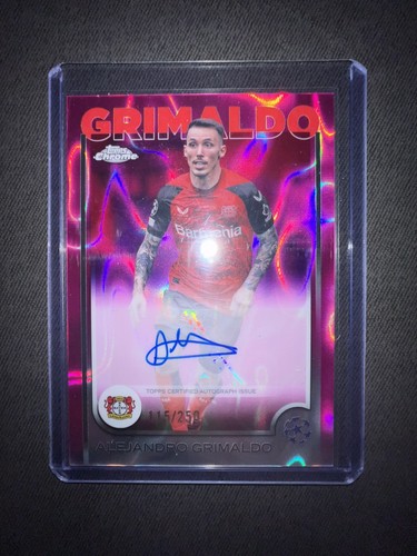 Alejandro Grimaldo 2024 Topps Chrome Pink Lava Refractor /250