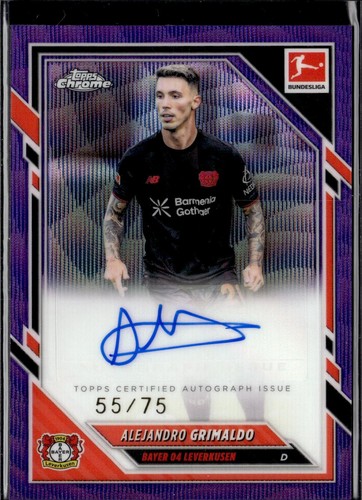 Alejandro Grimaldo 2025 Topps Chrome Purple Wave /75
