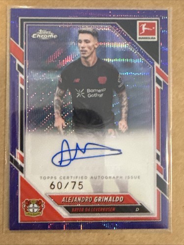 Alejandro Grimaldo 2026 Topps Chrome Purple Wave /75