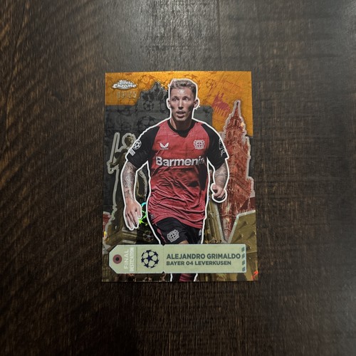 Alejandro Grimaldo 2024 Topps Chrome UEFA Orange Starball /25