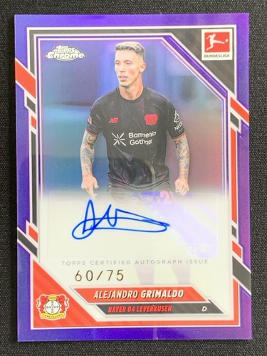 Alejandro Grimaldo 2026 Topps Chrome Viola /75