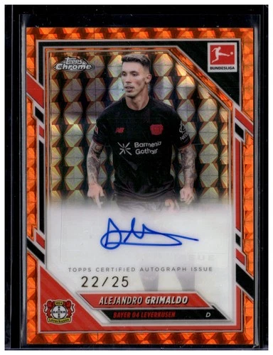 Alejandro Grimaldo 2025 Topps Cromo Bundesliga Naranja Geométrico /25