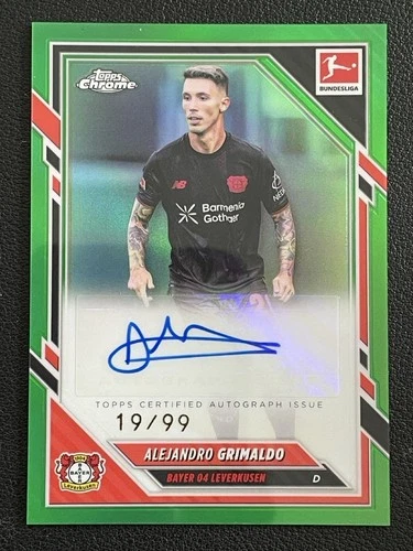 Alejandro Grimaldo 2026 Topps Cromo Bundesliga Verde /99