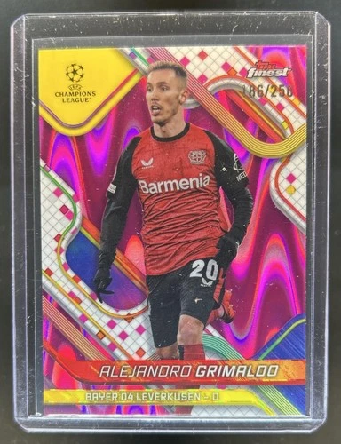 Alejandro Grimaldo 2024 Topps Finest Pink Raywave Refractor /250