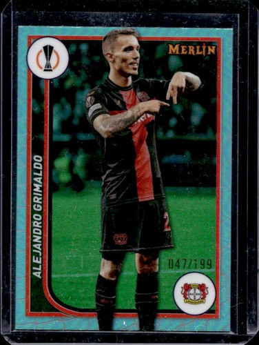 Alejandro Grimaldo 2023 Topps Merlin Chrome Aqua Refractor /199