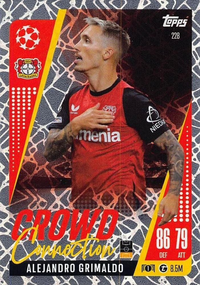 Alejandro Grimaldo 2024 Topps Match Attax UEFA Club Competitions Extra
