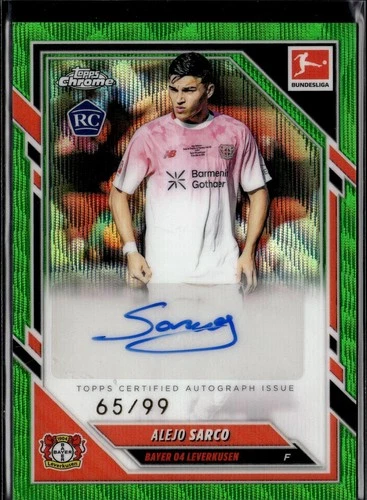 Alejo Sarco 2025 Topps Chrome Green Wave /99